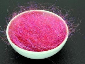 Polyesterfasern, pink