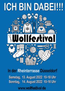 Plakat Wollfestival Düsseldrorf
